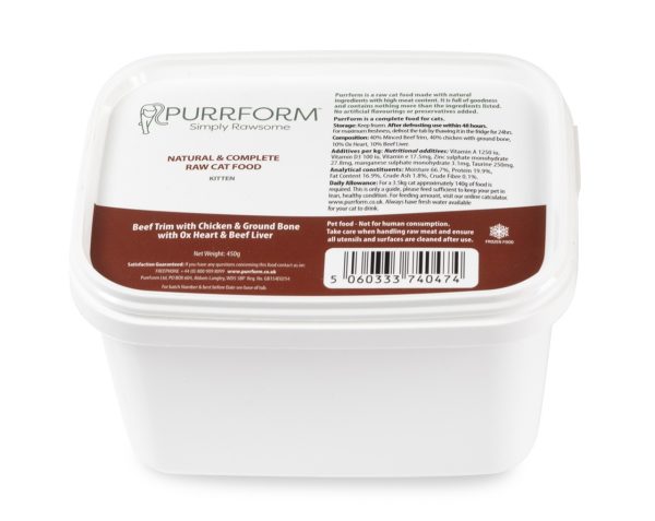 PF Beef Trim & Chicken (Kitten) 450g