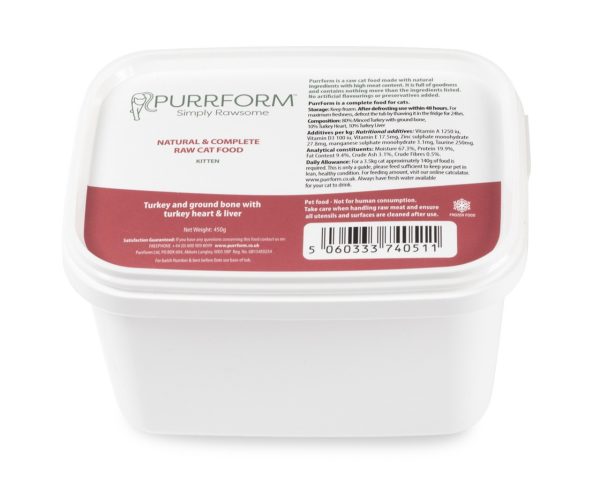 PF Turkey & Ground Bone (Kitten) 450g