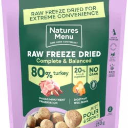 NAT Turkey 80/20 Raw Freeze Dried Food 250g