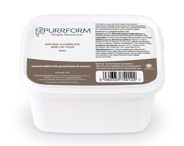 PF Rabbit & Ox Heart (Adult) 450g