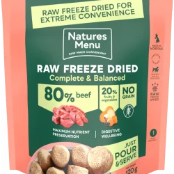 NAT Beef 80/20 Freeze Dried Food 120g