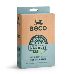 BCO Poo Bag Mint Scented with Handles – Box of 120