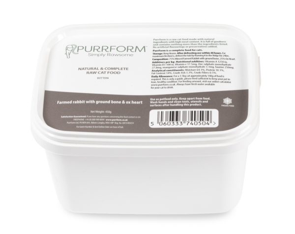 PF Rabbit & Ox Heart (Kitten) 450g