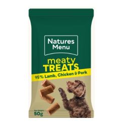 NAT Lamb, Chicken & Pork Meaty Treats 50g