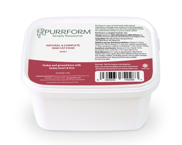 PF Turkey & Ground Bone (Adult) 450g